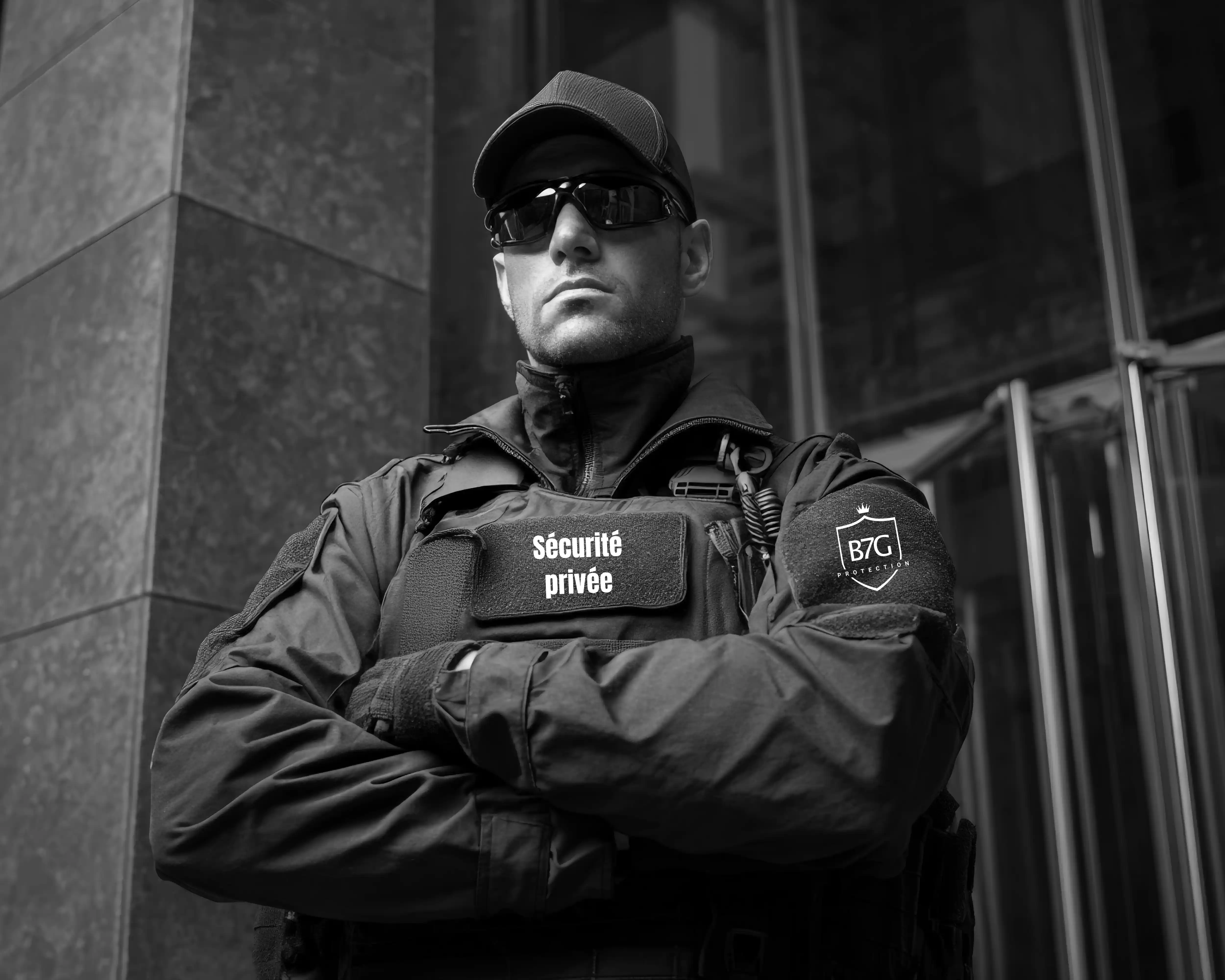 Un agent de sécurité B7G