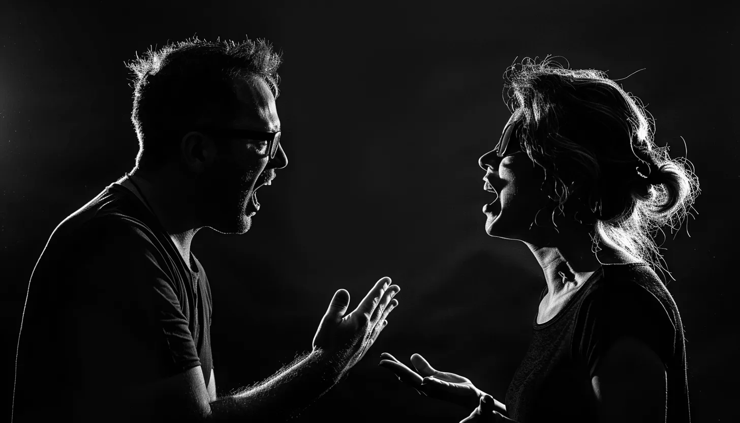 Deux adultes qui se disputent