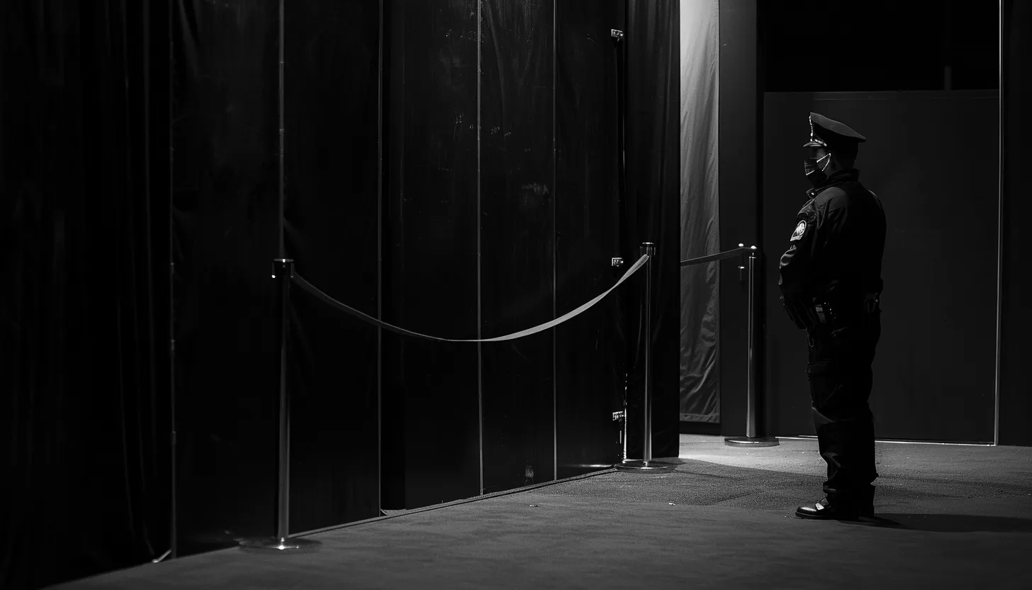 Un agent de sécurité lors d'un événement