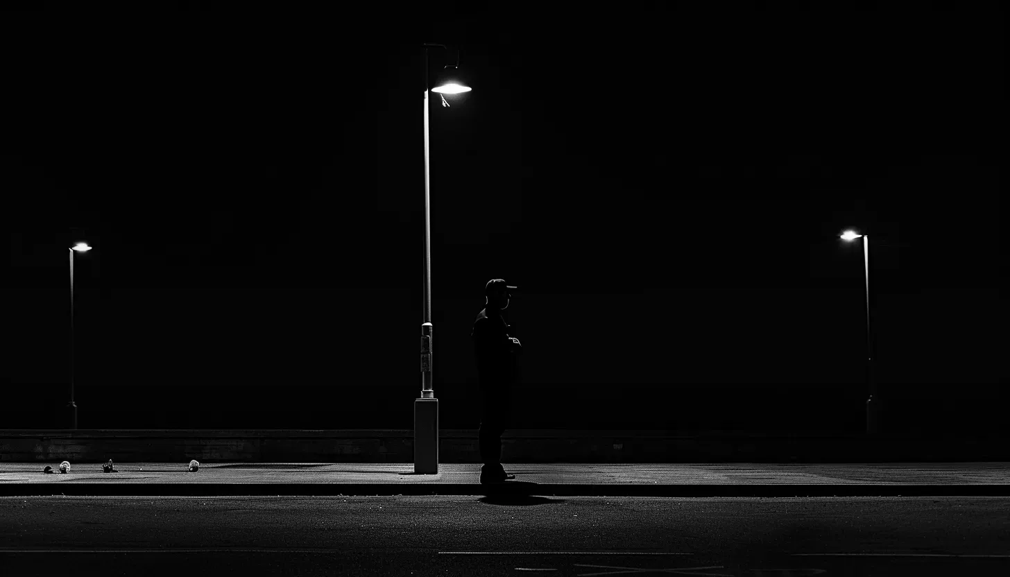 Agent de sécurité qui fait sa ronde